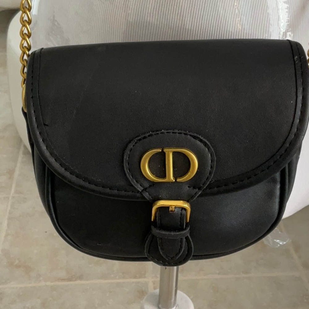 Black Crossbody with Gold Hardware